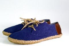 Blue Corduroy Low Top