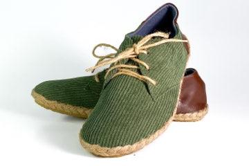 Green Corduroy Low Top