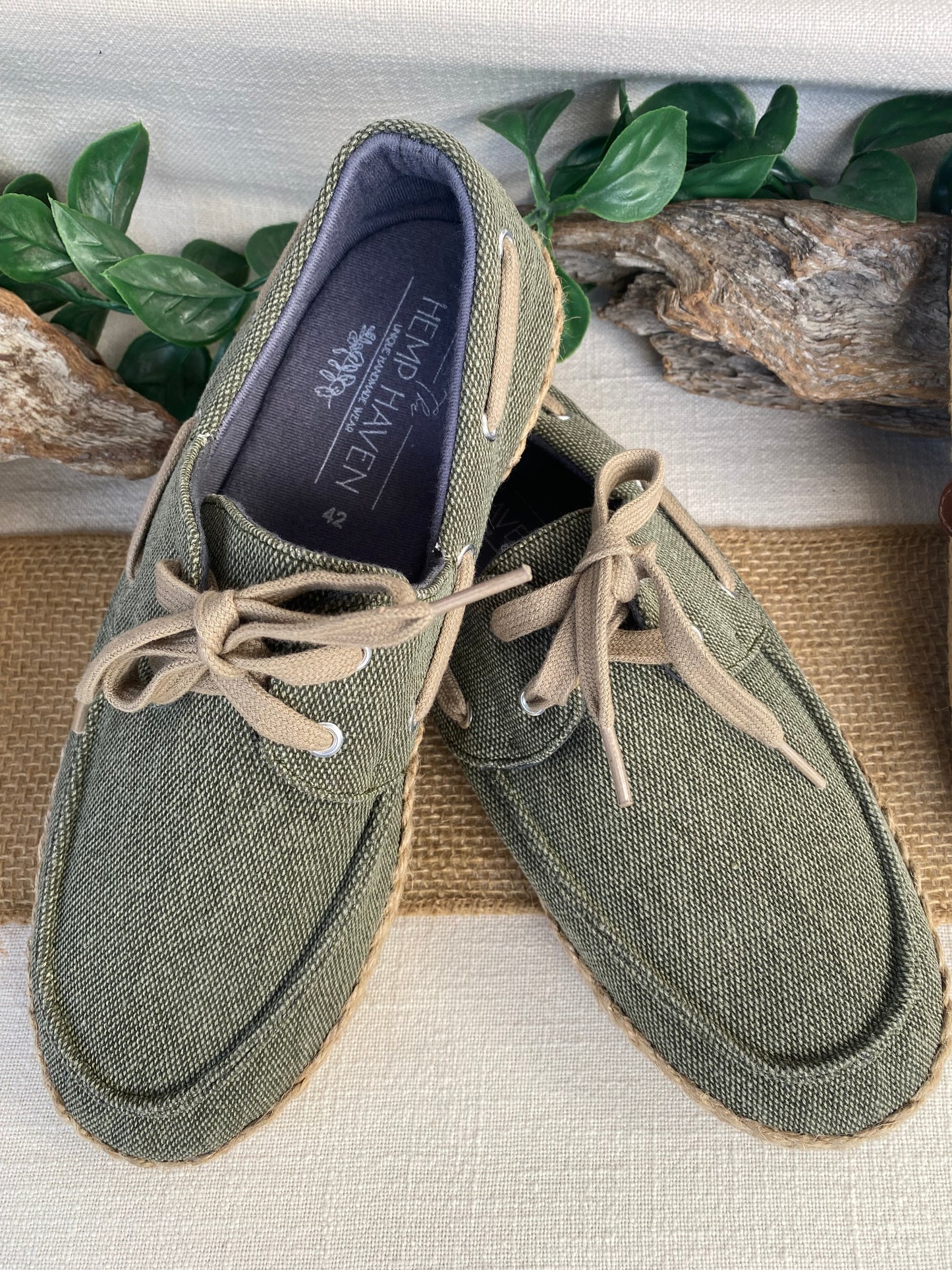 Mens Boat Shoe - Green